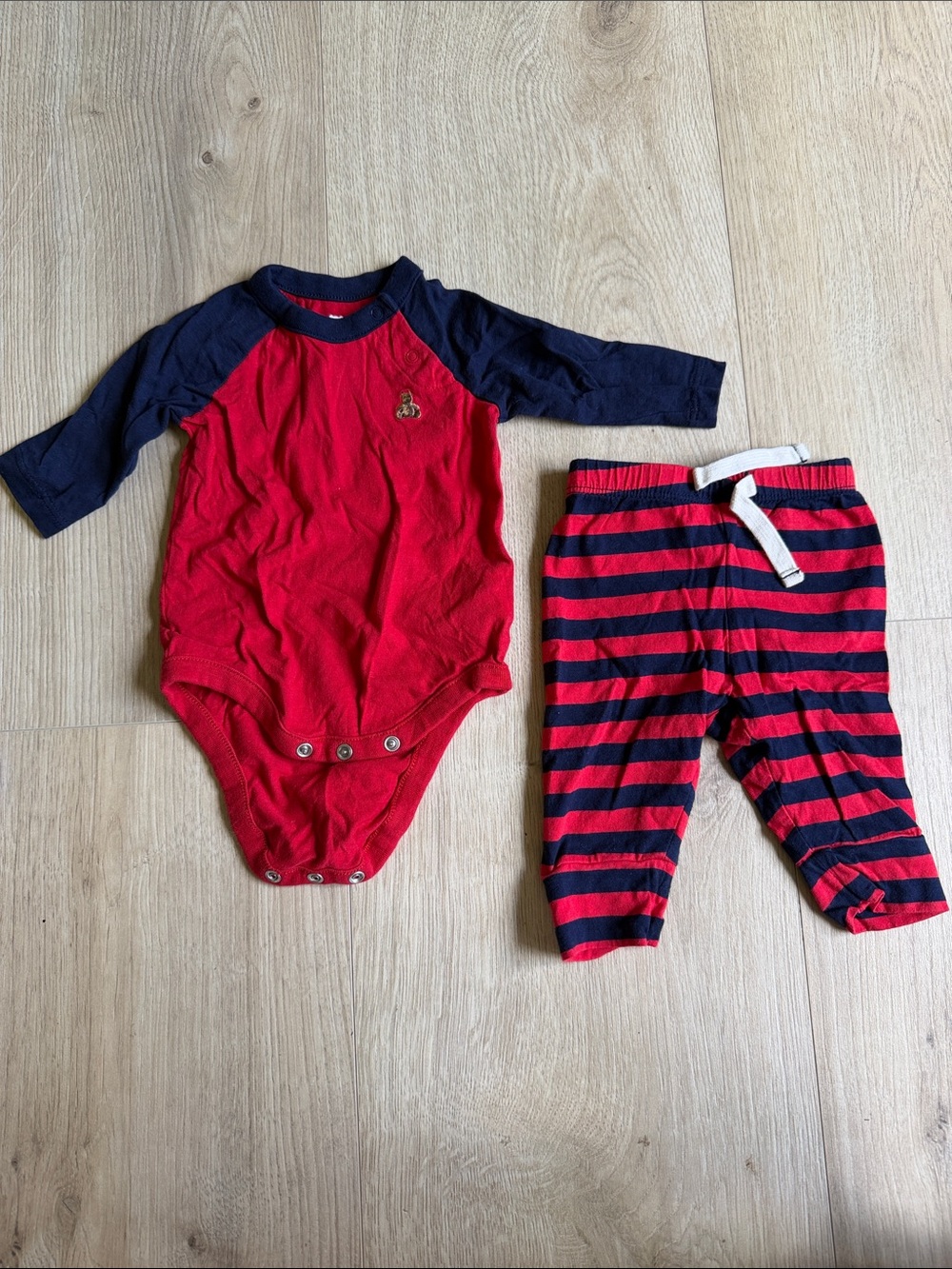 Baby Gap Striped Cotton Matching Sets Long Sleeve Long Pants 3 months
